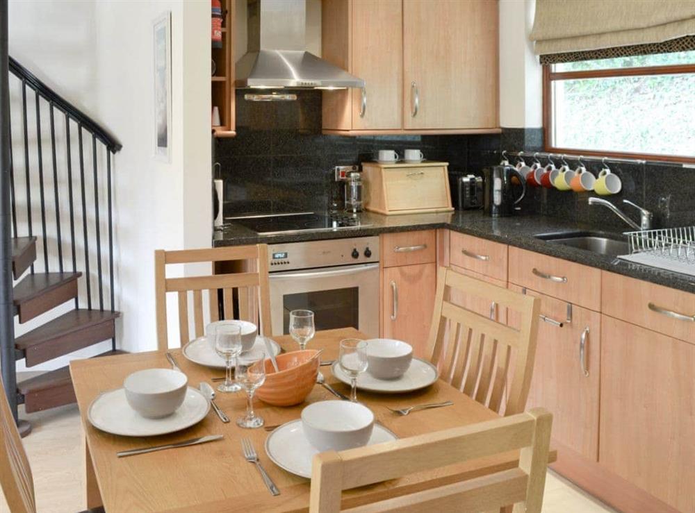 Well equipped kitchen/ dining area at Creekside in Wadebridge, near Padstow, Cornwall