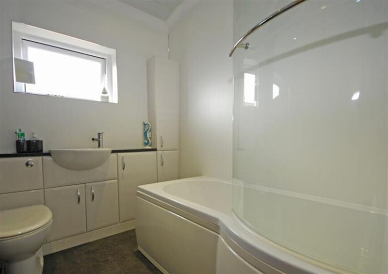 This is the bathroom at Creel Cottage, Amble