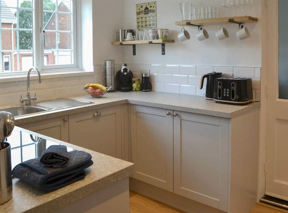 Kitchen at Crescent by the Sea in Newbiggin-by-the-Sea, Northumberland