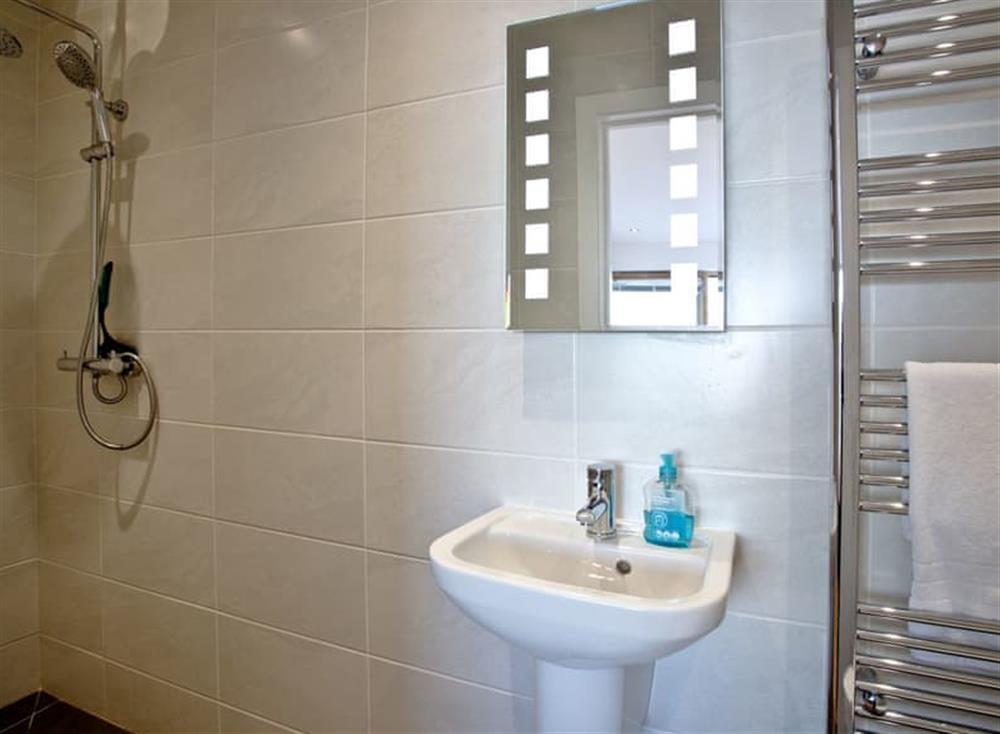 En-suite at Crest@64 in Newquay, Cornwall