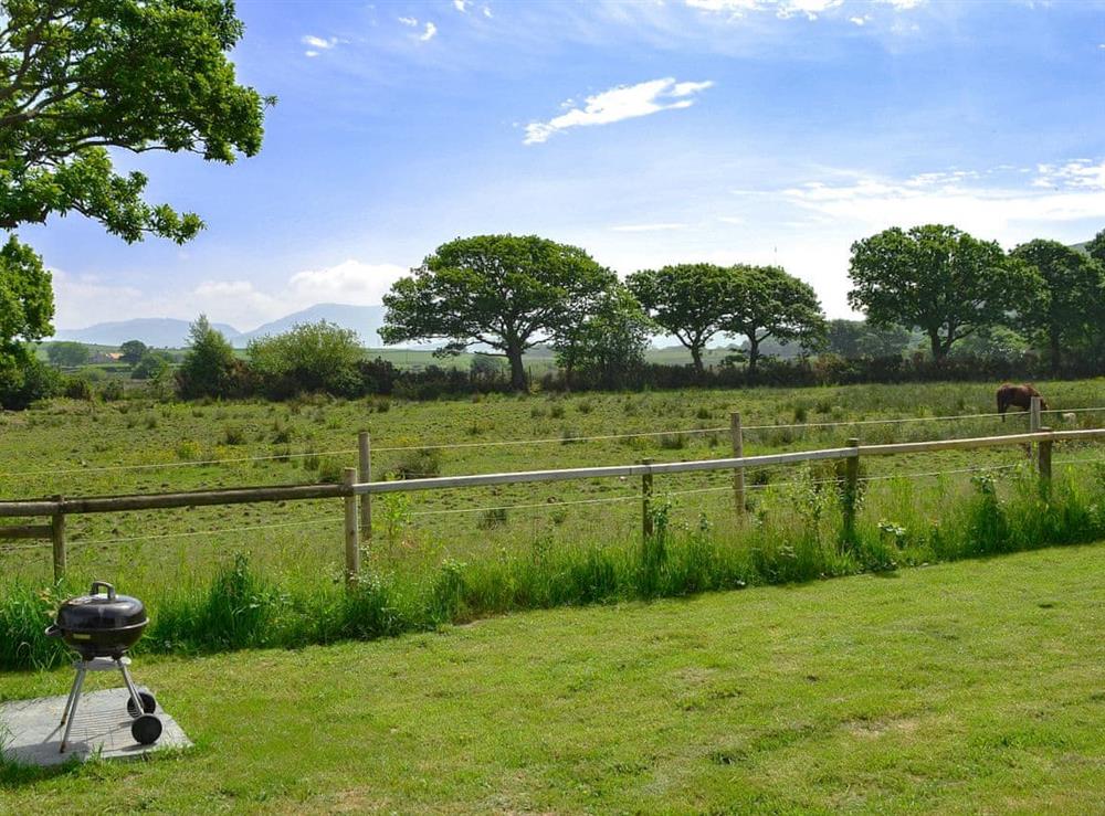 Far reaching views from the garden at Crib Y Nantlle in Pontllyfni, near Caernarfon, Gwynedd