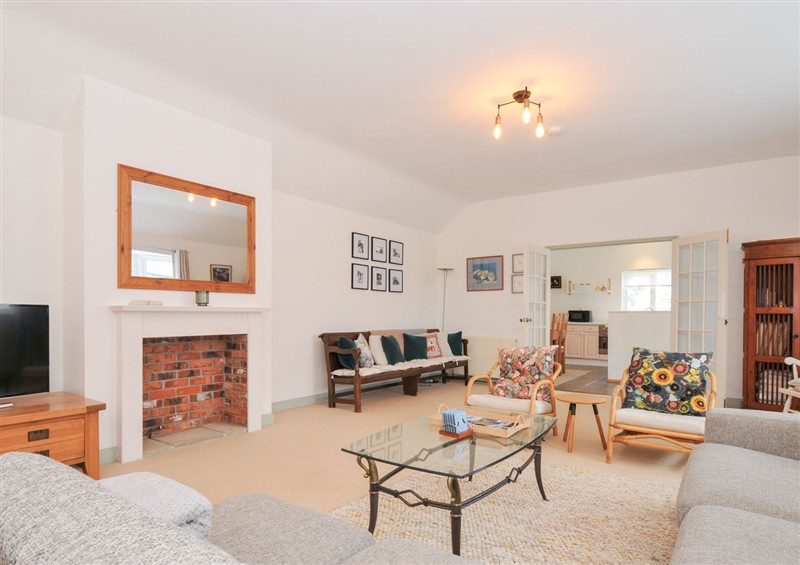 The living area at Cribba, Port Isaac