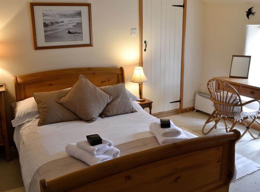 Double bedroom at Cribba in St Breock, Wadebridge, Cornwall., Great Britain