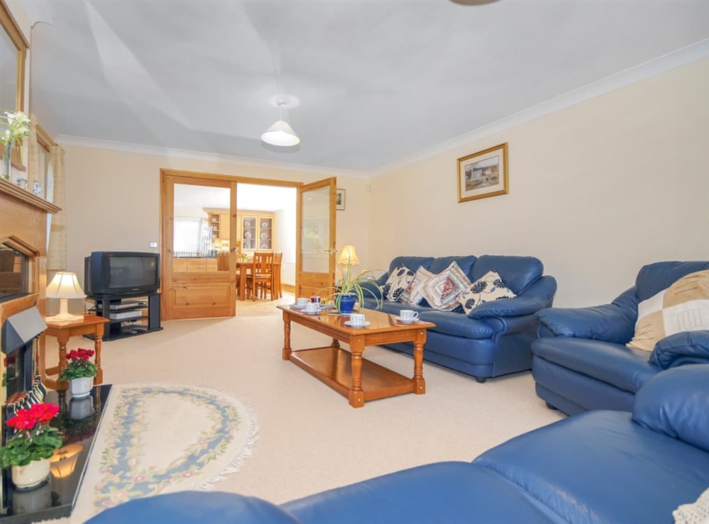 Living area at Gelli Gron (Open Pastures), 