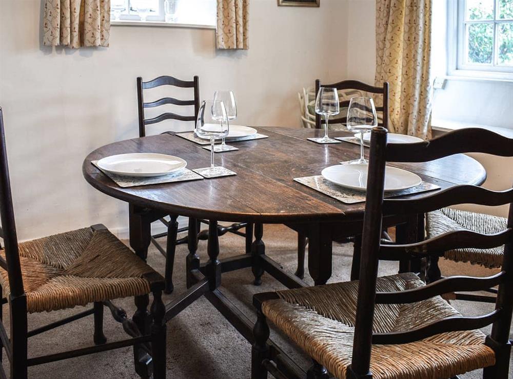 Dining room at Cricketers Cottage in Holme-next-the-Sea, Norfolk