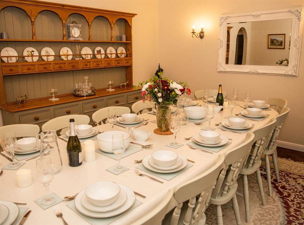 Dining room at Crickledown in High Ham, Langport, Somerset