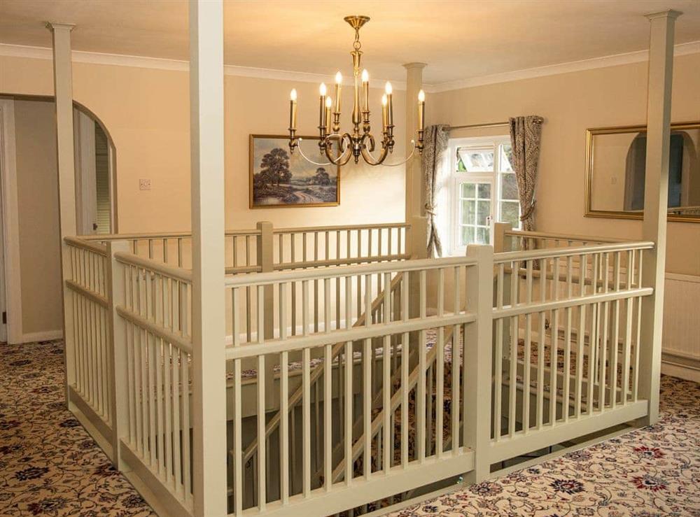 Spacious landing, large Minstrel staircase with gallery