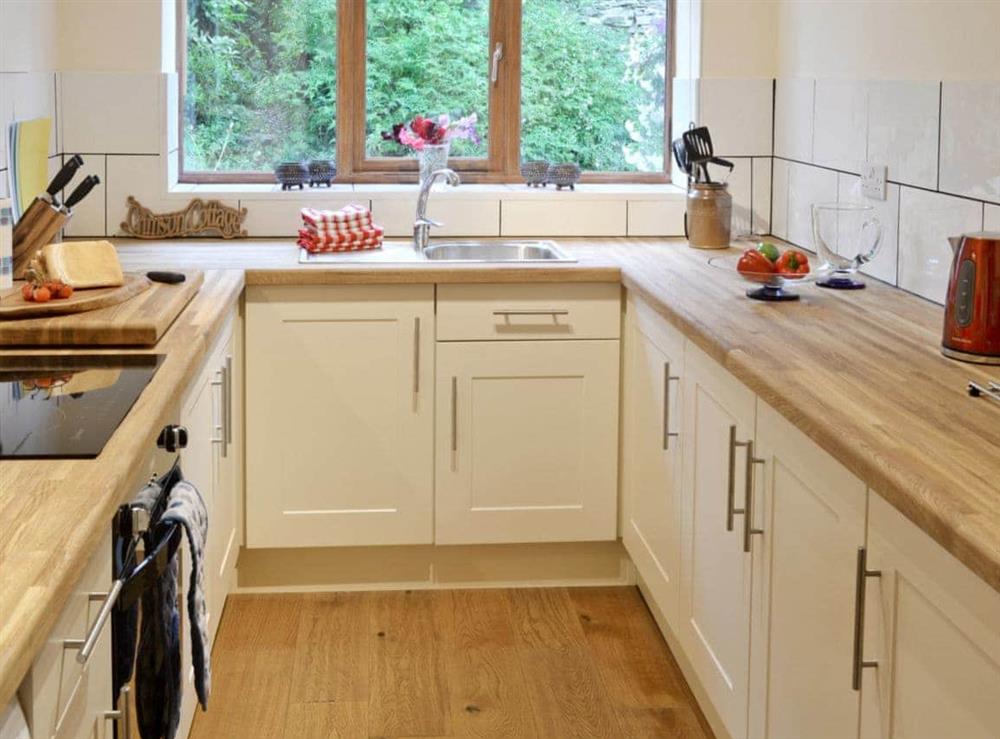 Kitchen at Crimson Cottage in Broughton-in-Furness, Cumbria