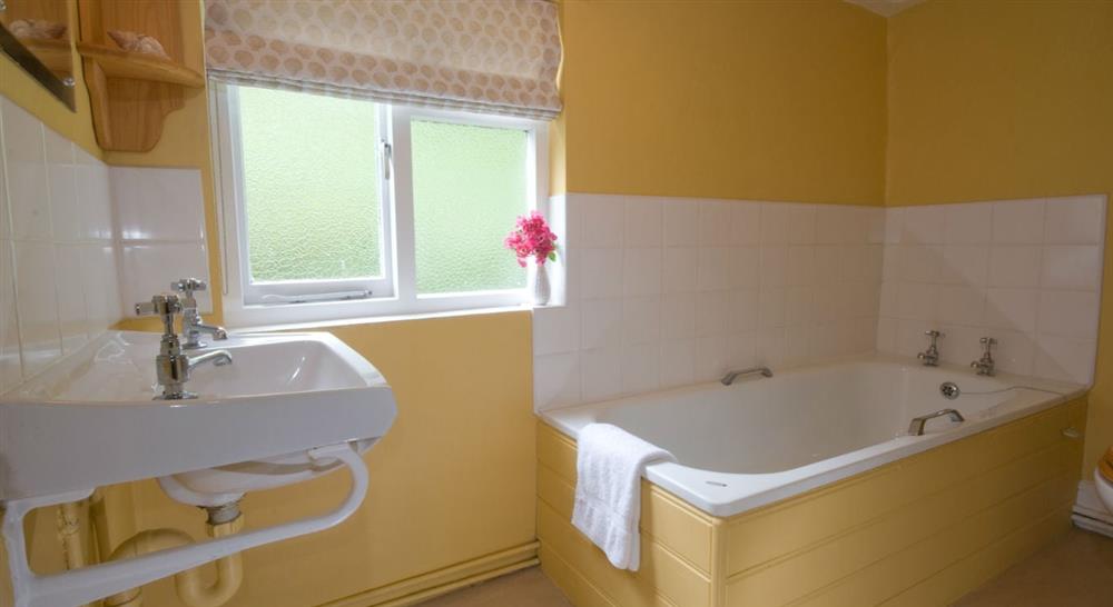 Interior bathroom of Crockers Cottage, Kingswear, Devon at Crockers Cottage in Dartmouth, Devon