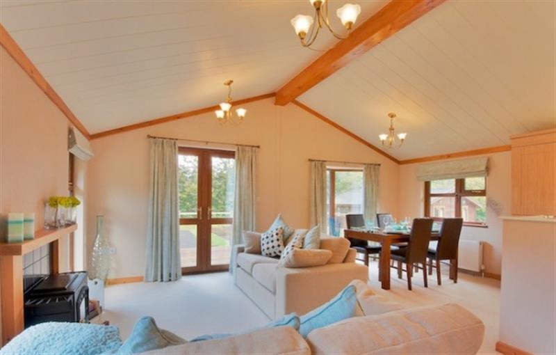 Living room at Crocus Lodge, Lostwithiel, South East Cornwall