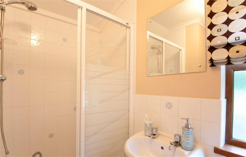 Shower room at Crocus Lodge, Lostwithiel, South East Cornwall