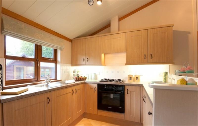 The kitchen at Crocus Lodge, Lostwithiel, South East Cornwall
