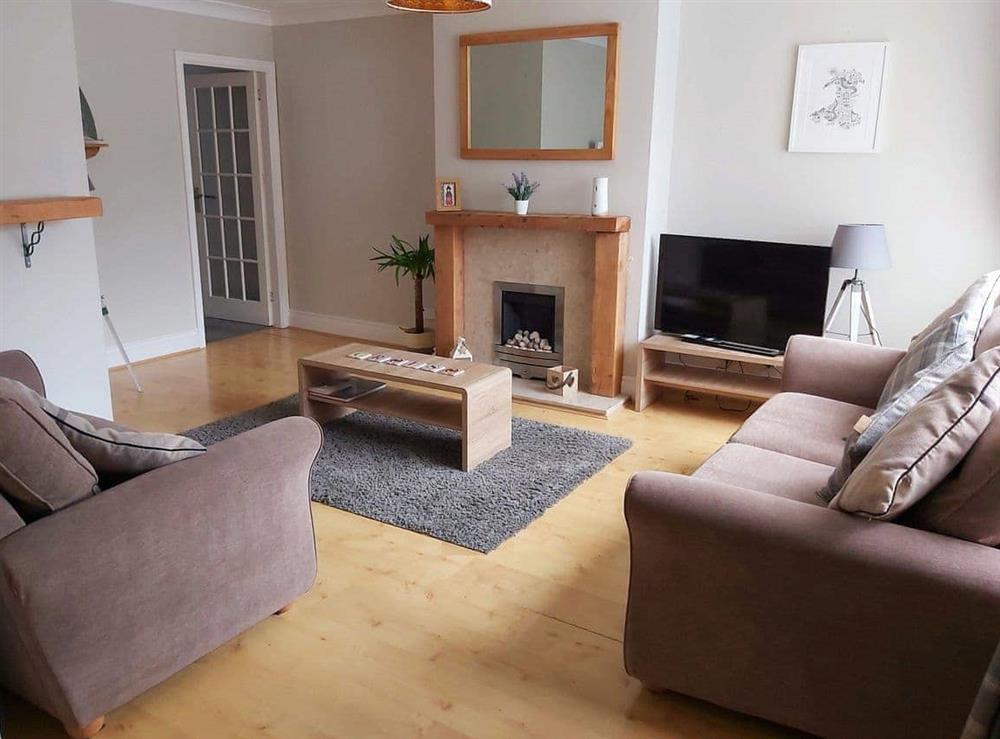 Living room at Croeso in Conwy, Gwynedd