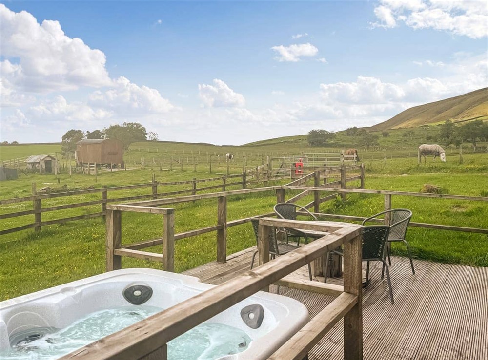 Hot tub at Croft in Clitheroe, Lancashire