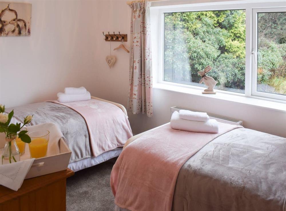 Charming twin bedded room at Croft Cottage in Newholm, near Whitby, North Yorkshire