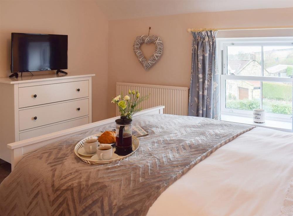 Cosy and welcoming double bedroom at Croft Cottage in Newholm, near Whitby, North Yorkshire
