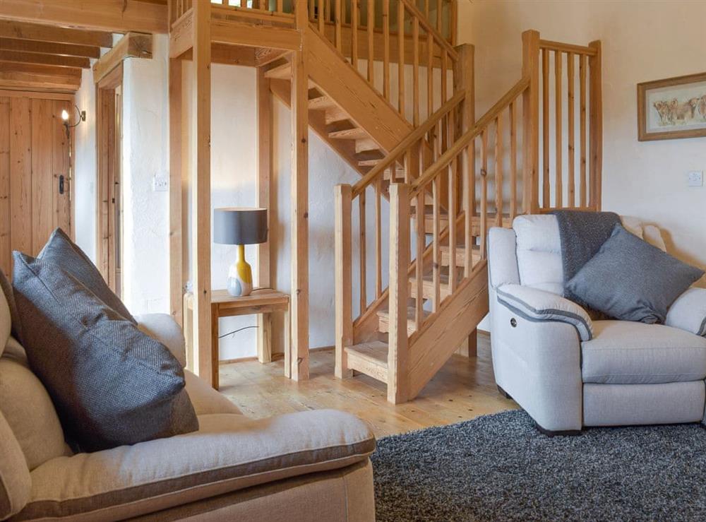 Characterful living room at Hayloft Cottage, 