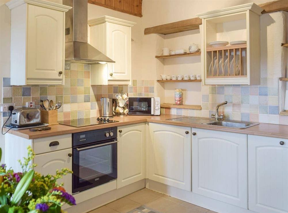Fully appointed kitchen at Hayloft Cottage, 