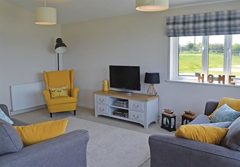 Living room at Ash at Croft Farm Water Park in Tewkesbury, Gloucestershire
