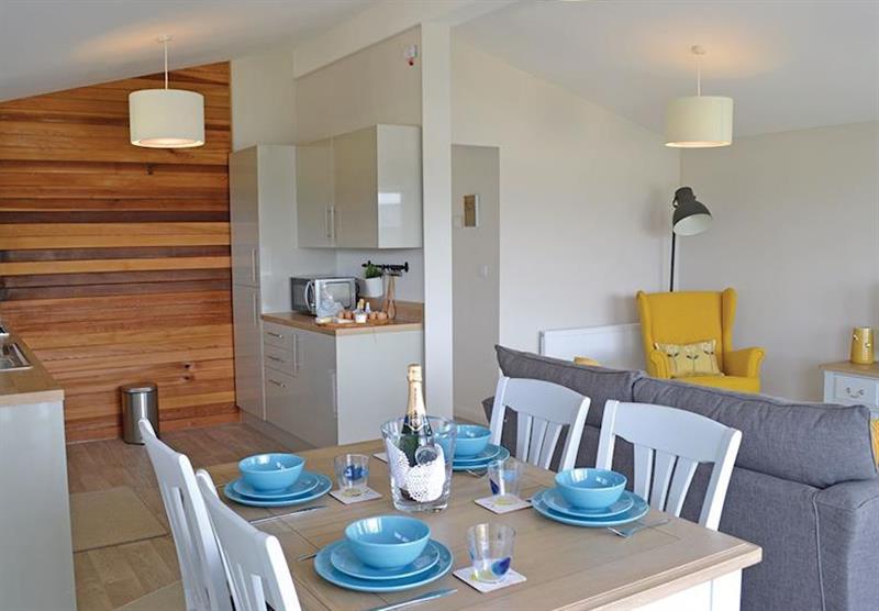 The kitchen in Ash at Croft Farm Water Park in Tewkesbury, Gloucestershire