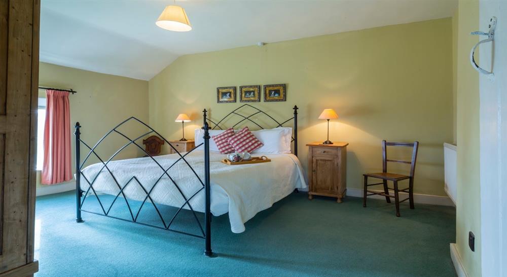 The double bedroom at Croft Garden Cottage in Leominster, Herefordshire