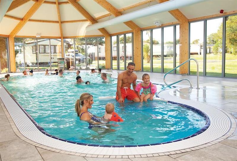 Indoor heated pool at Croft Holiday Park in Reynalton, Nr Narberth, South Wales