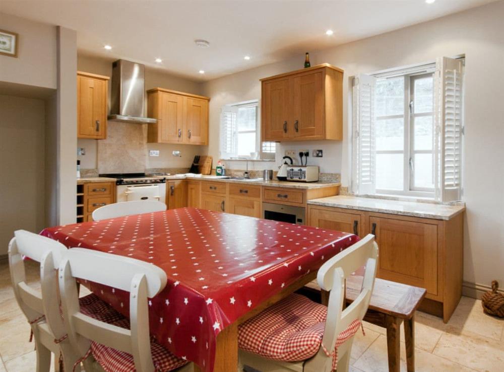 Delightful kitchen/ dining area at Croft View Terrace 7 in Salcombe, Devon