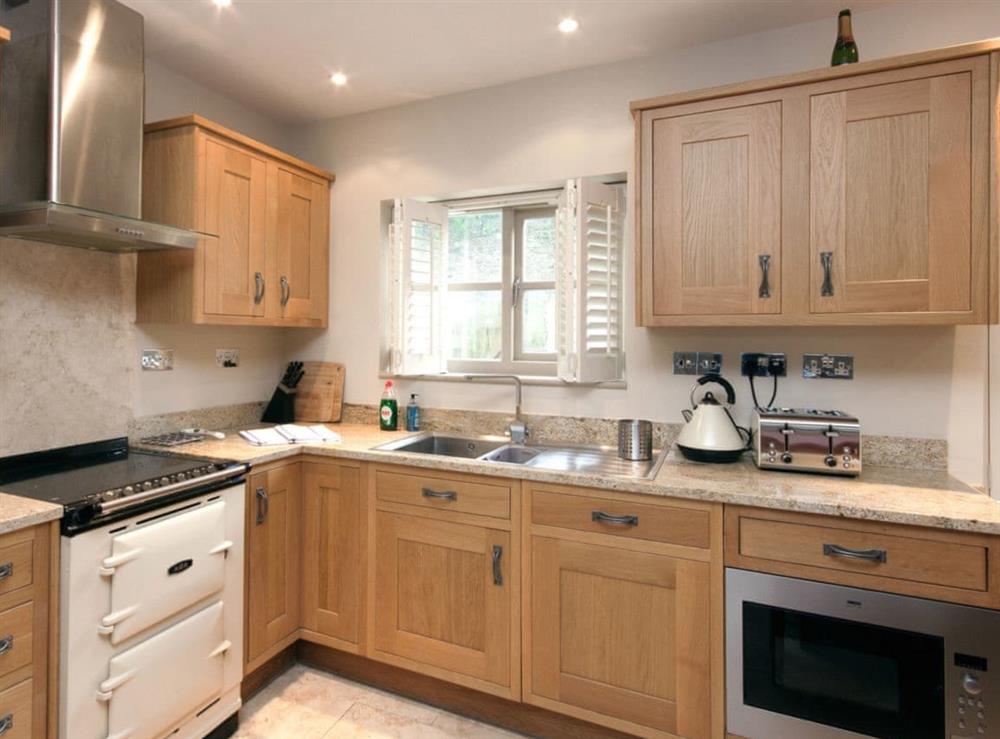 Well equipped kitchen at Croft View Terrace 7 in Salcombe, Devon