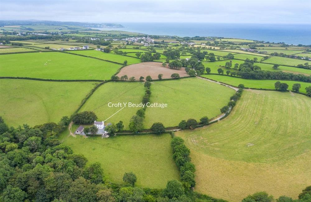 Rural landscape at Croft Y Beudy in Aberaeron, Cardigan & Ceredigion, Dyfed