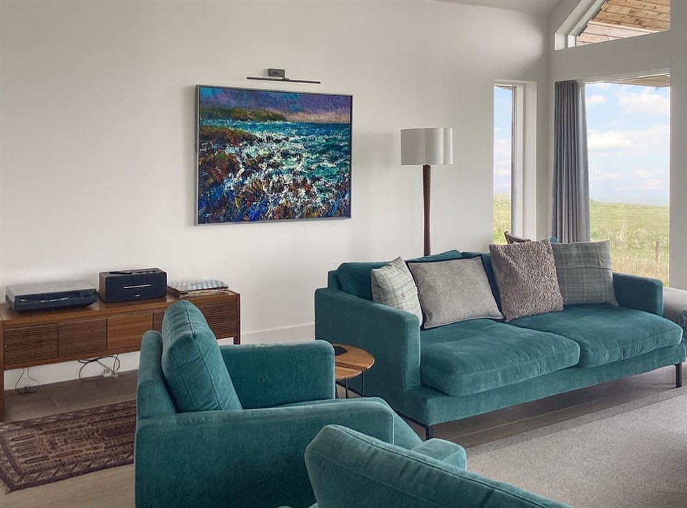 Living area at Croft105 in Melvich, Caithness