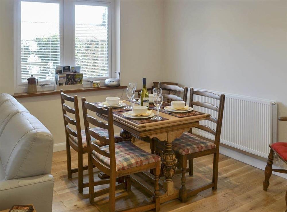 Ideal dining area at Crofters Cottage in Rothbury, Northumberland