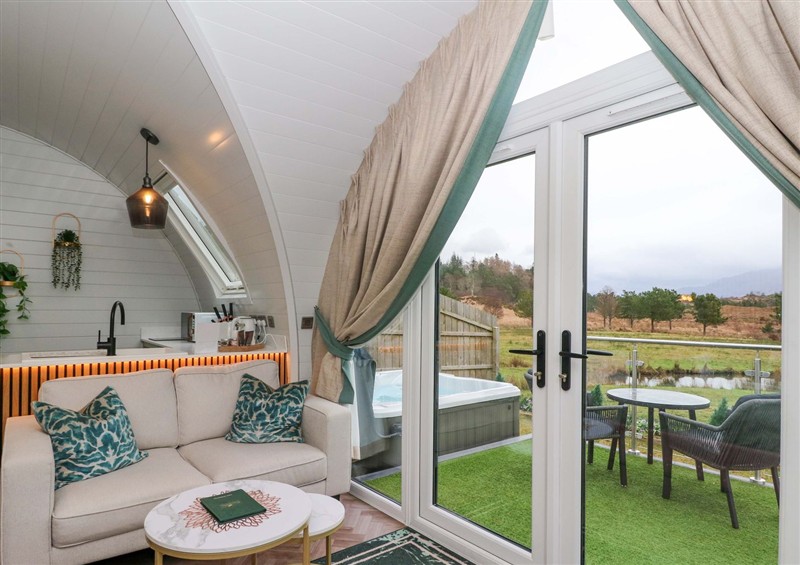 Enjoy the living room at Crofters Suite, Acharacle