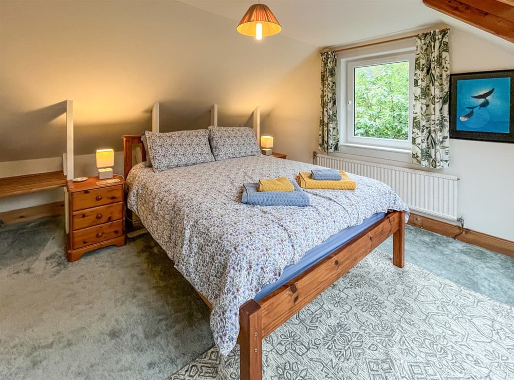 Double bedroom at Croftfoot in Arnisdale, near Kyle of Lochalsh, Ross-Shire