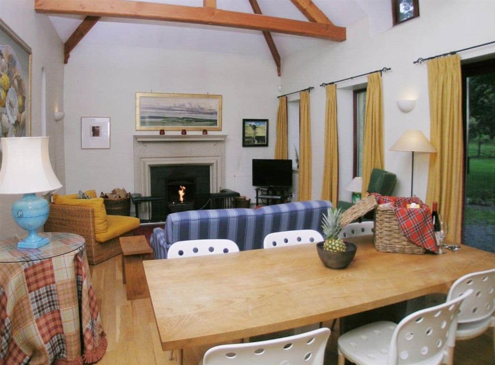 Living room/dining room at Marwhin Cottage, 