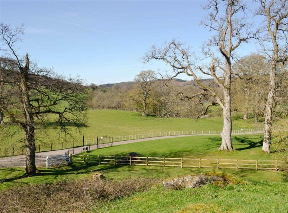 Expensive estate grounds at Crogen Coach House in Corwen, Denbighshire., Clwyd
