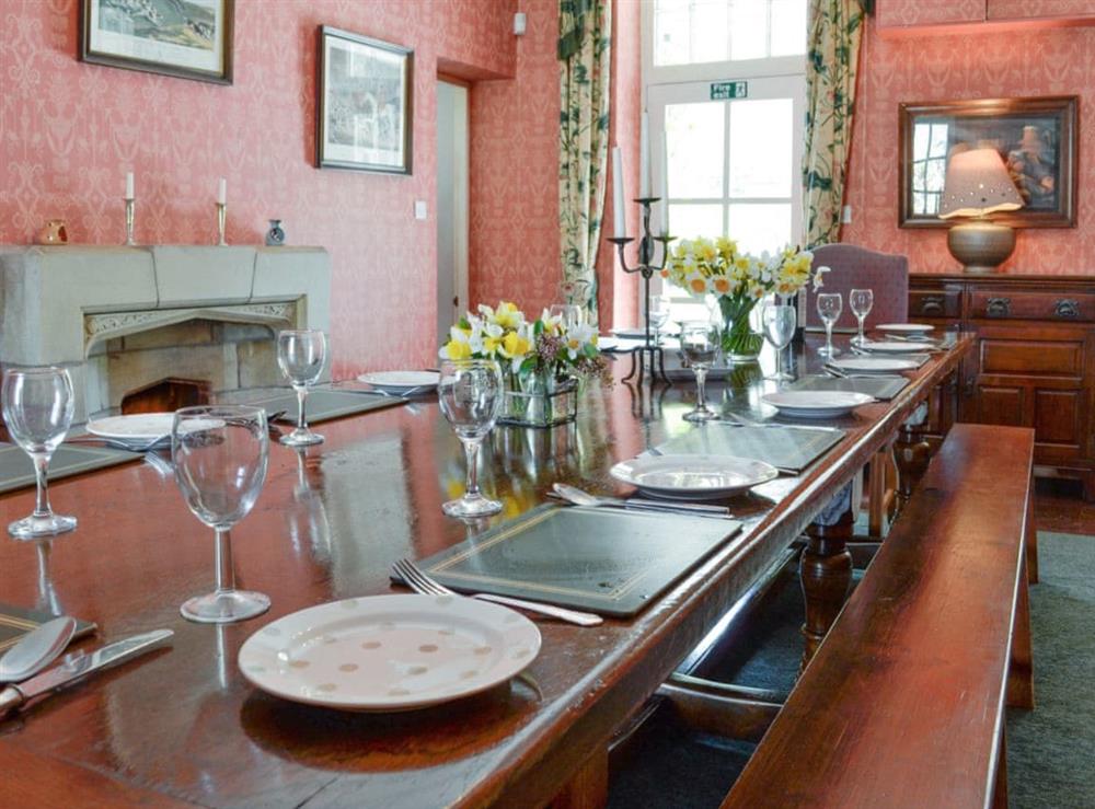 Tastefully decorated dining room at Crogen Coach House in Corwen, Denbighshire., Clwyd