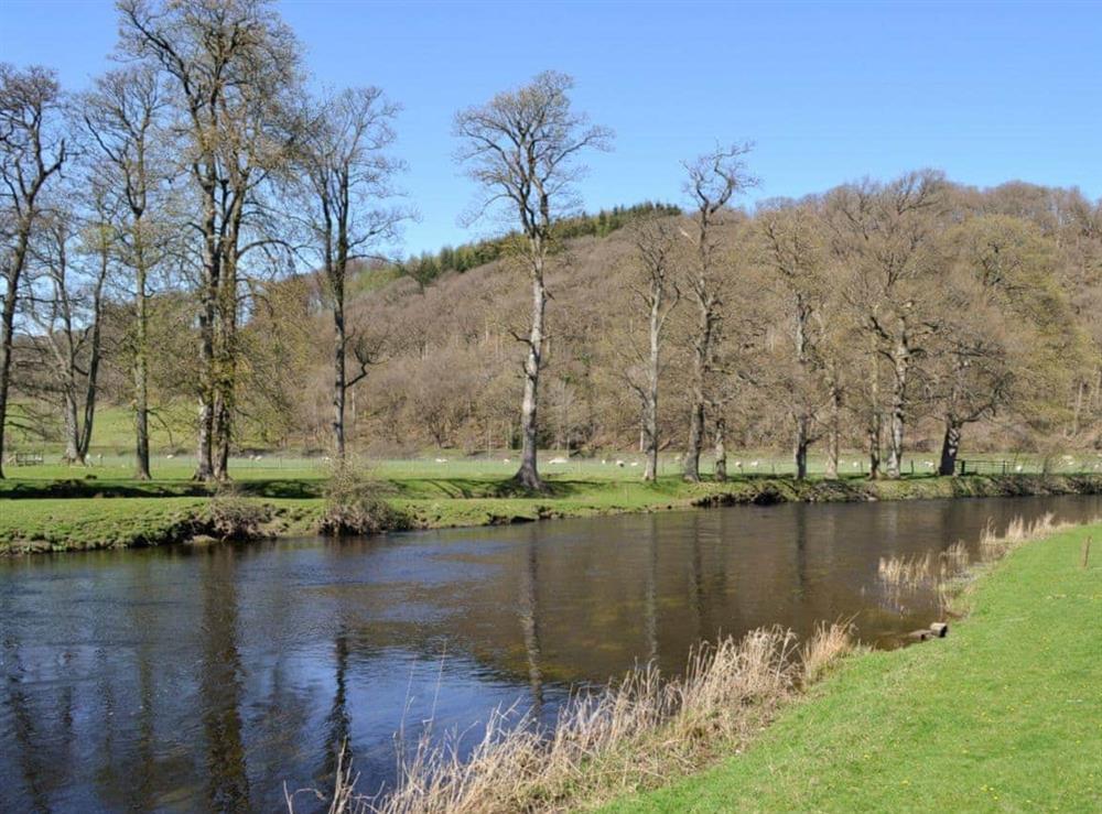 River Dee runs through the estate at Crogen Wing in Llandrillo, Denbighshire., Clwyd