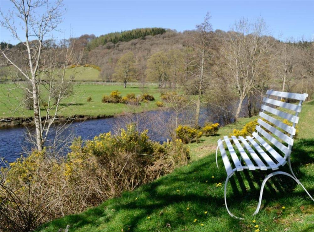 Siting out area by the River Dee at Crogen Wing in Llandrillo, Denbighshire., Clwyd