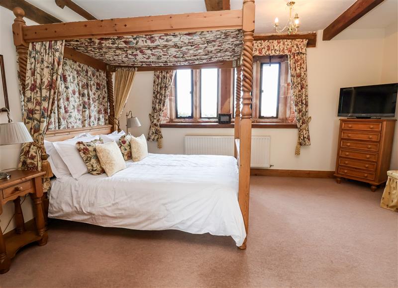 This is a bedroom at Cromwells Manor, Woodhey Green near Bunbury