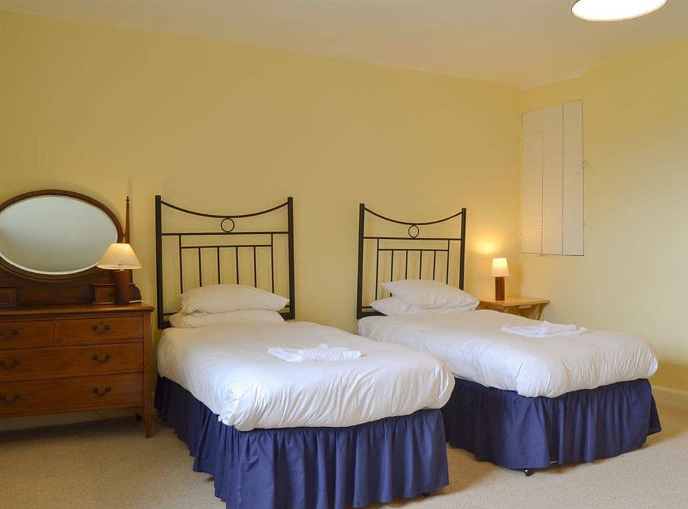 Spacious twin bedroom at Cronkhill Farmhouse in Attingham Park Estate, Nr Shrewsbury., Shropshire