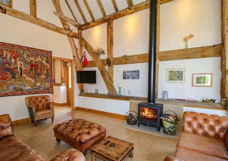 The living room at Crook Barn, Tenbury Wells