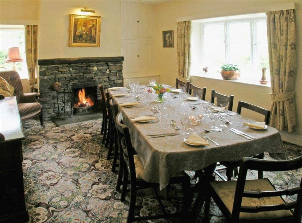 Dining room at Crook Farm  in Torver, near Coniston, Cumbria