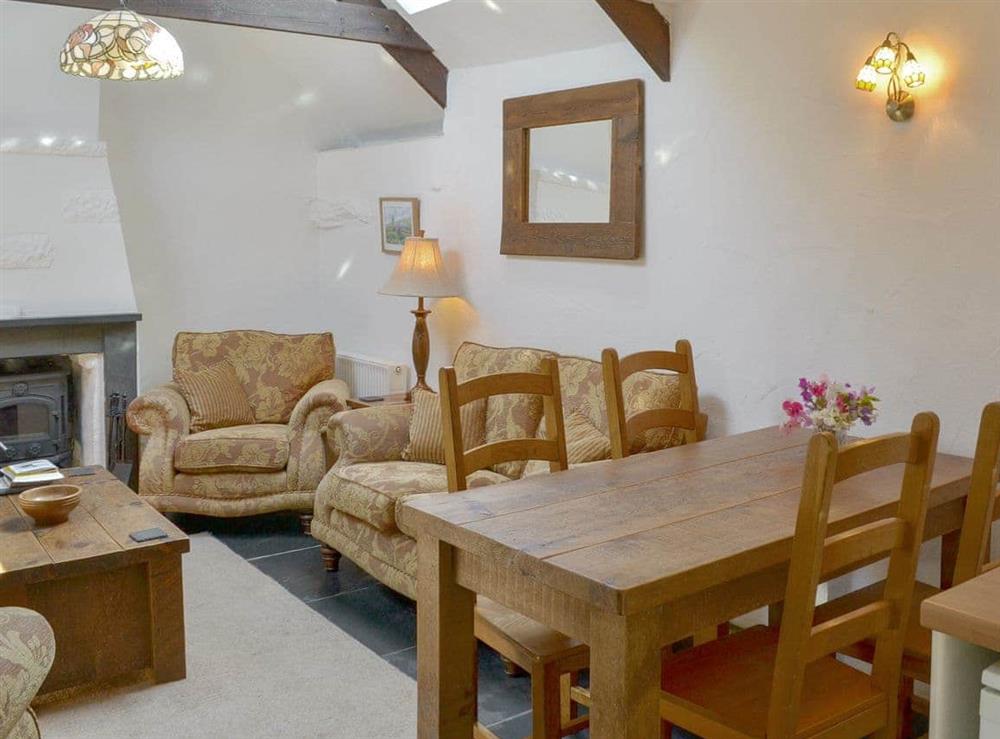 Characterful open plan living space (photo 2) at Cross Cottage in St Breward, Cornwall