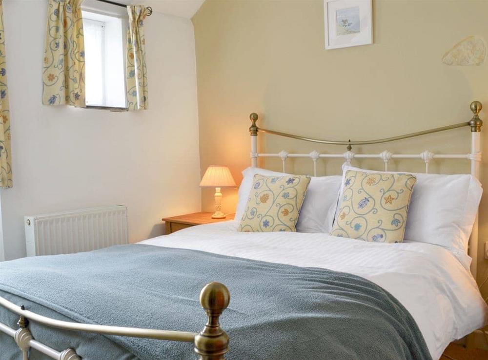 Comfortable double bedroom at Cross Cottage in St Breward, Cornwall