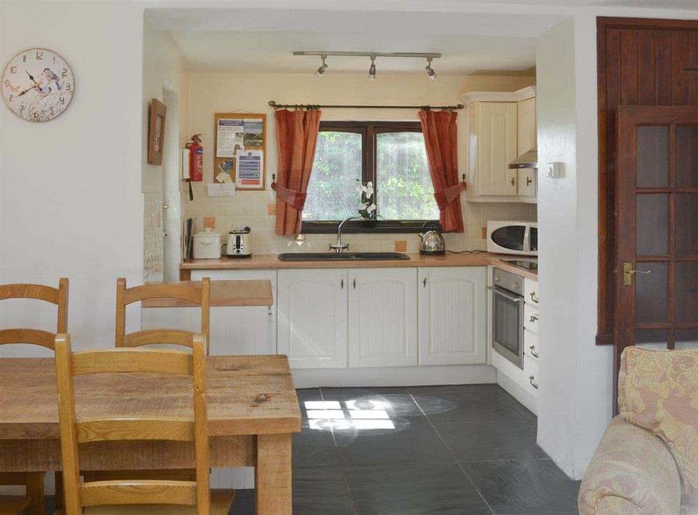 Delightful dining/ kitchen area at Cross Cottage in St Breward, Cornwall