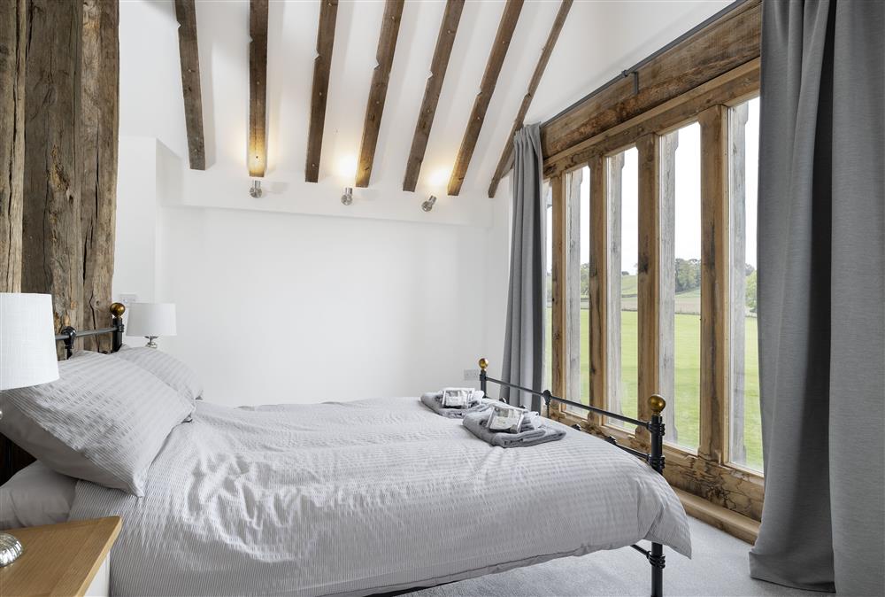 Master bedroom with superb views at Crossbrook Farm, Finstall nr Bromsgrove
