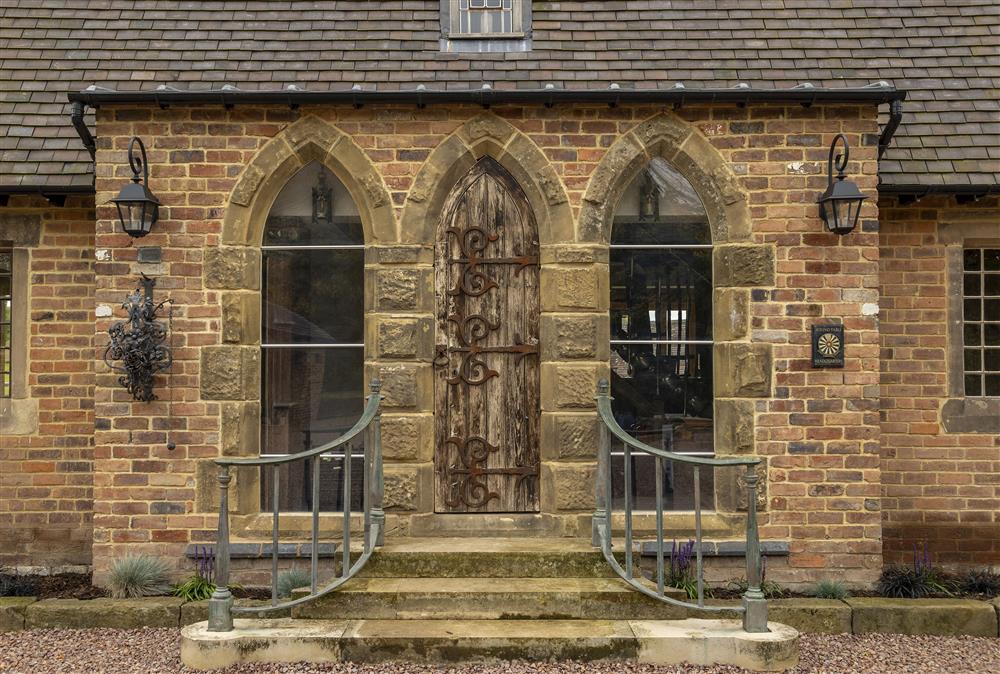 The enchanting front door is the first glimpse at this unique and stunning property  at Crossbrook Farm, Finstall nr Bromsgrove