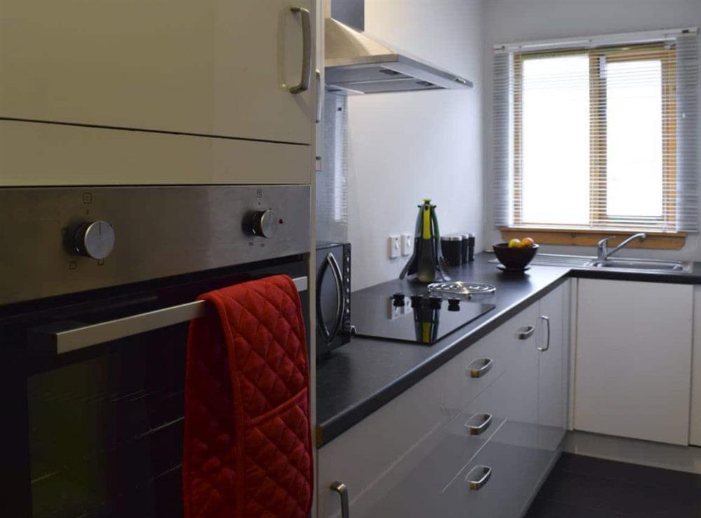 Well-equipped kitchen at Crossburn Hideaway in Arden, near Helensburgh, Argyll and Bute, Dumbartonshire
