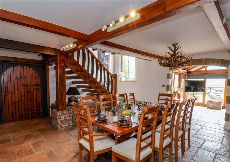 The dining area at Crossbutts Farmhouse, Whitby