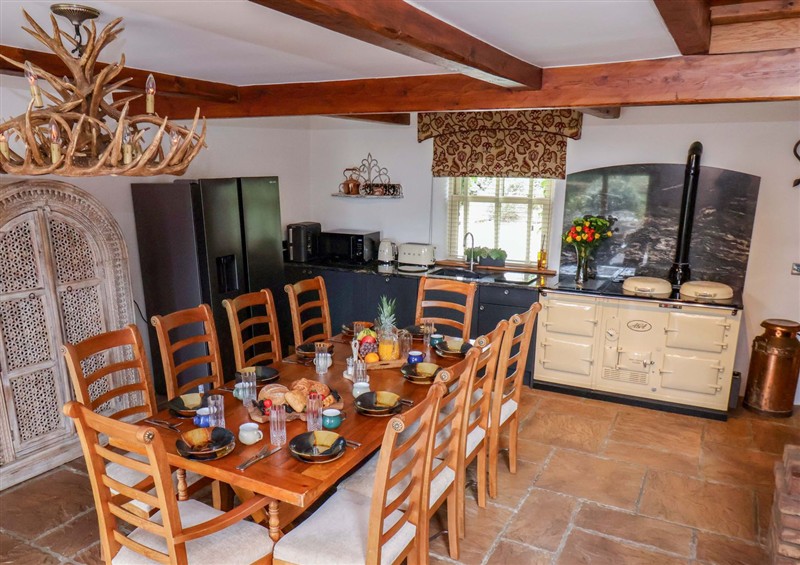 The dining room at Crossbutts Farmhouse, Whitby